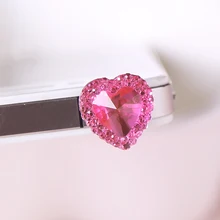 kpop милый сердечный ушной разъем против пыли для сотового телефона/брендовый дизайнерский модный колпачок для наушников