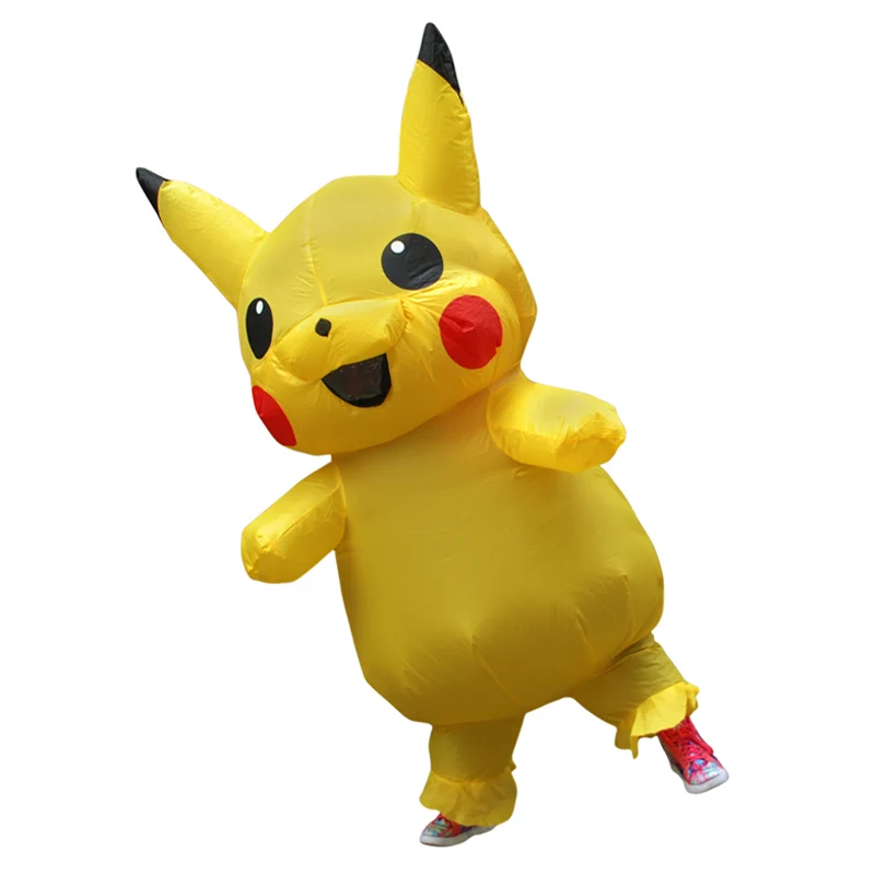 

Inflatable Pikachu Anime Costumes Cosplay Carnival Pokemon Costumes Halloween Mascot Costumes for Kids Adults Men Women Girls