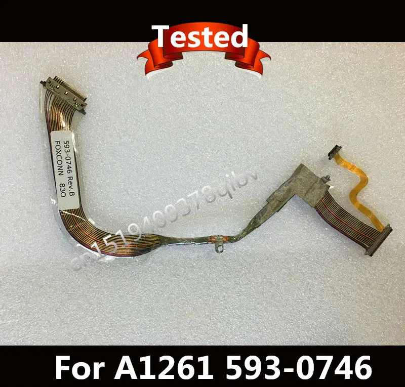 

Used LCD Flex Cable 593-0746 For Macbook Pro 17" A1261 Rev. B Tested