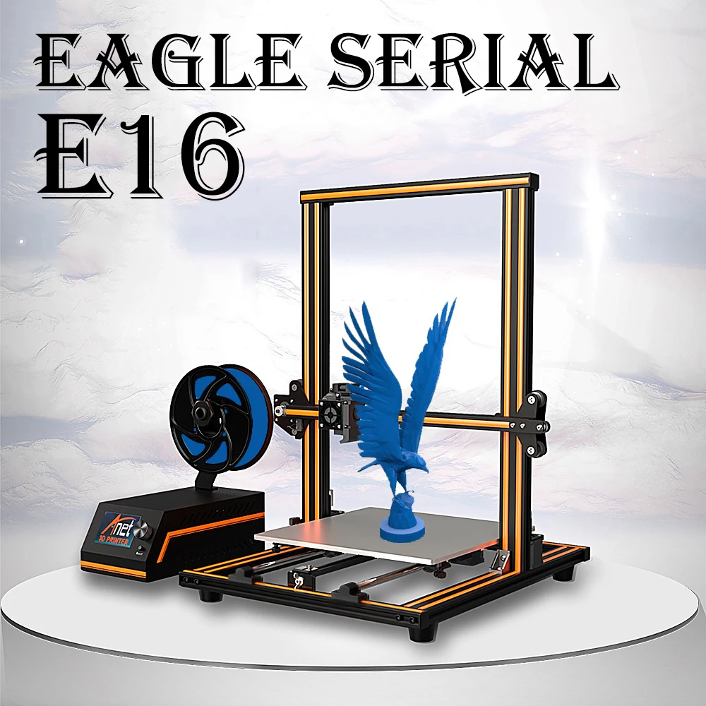 

Anet E16 E12 E10 FDM 3D Printer Pre-assembly Lager plus size High Precision Desktop 3D Printer 3D with PLA Filament Impresora 3d