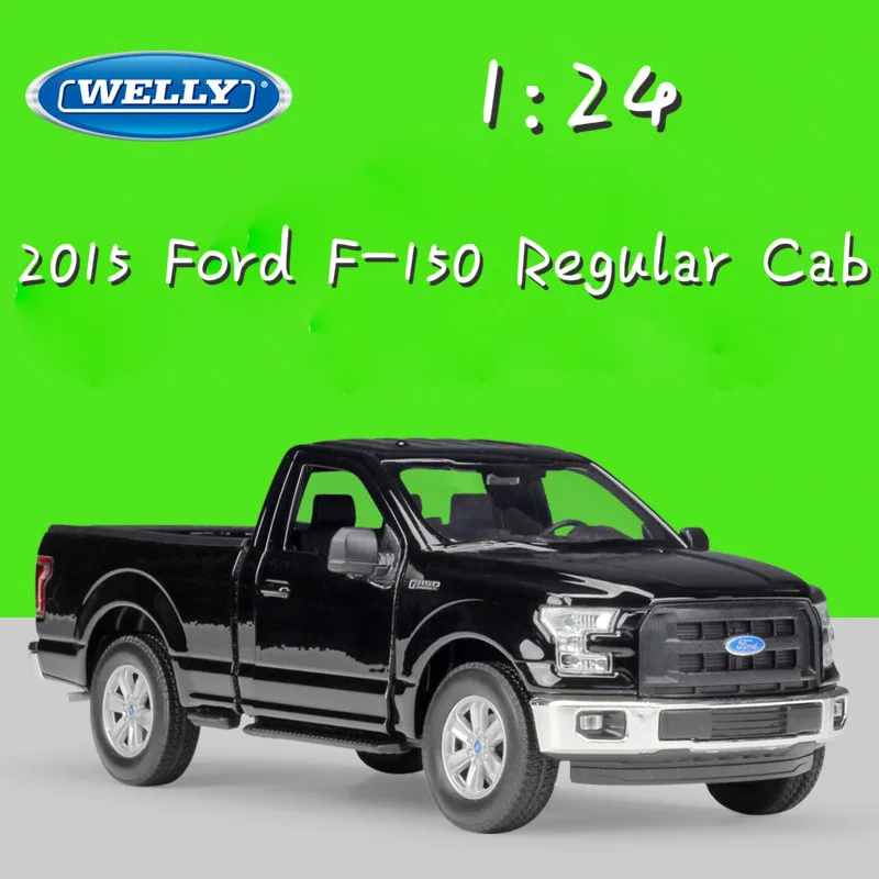 

WELLY 1:24 Scale Metal Classic 2015 Ford F-150 Regular Cab Model Car Truck Diecast Vehicle Alloy Toy Car For Children Collection