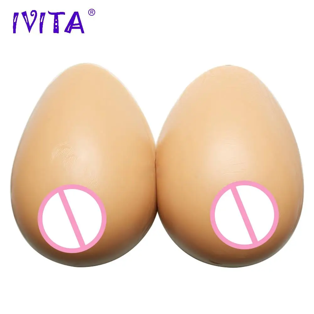 

IVITA 3200g Realistic Silicone Breast Forms Fake Boobs For Crossdresser Shemale Transgender Mastectomy Enhancer Christmas Gift