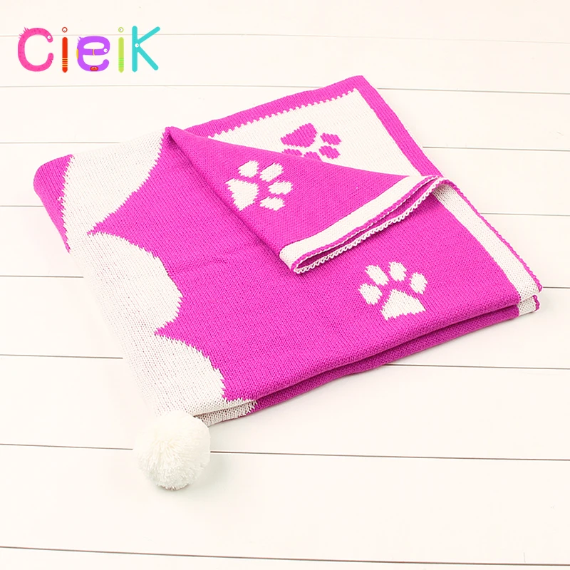 CieiK Baby Blanket Animal Bunny Muslin Floral Swaddle Newborn Girl Boy Soft Wrap Kids Photo Playing Knitted Warm Children Towel  (14)