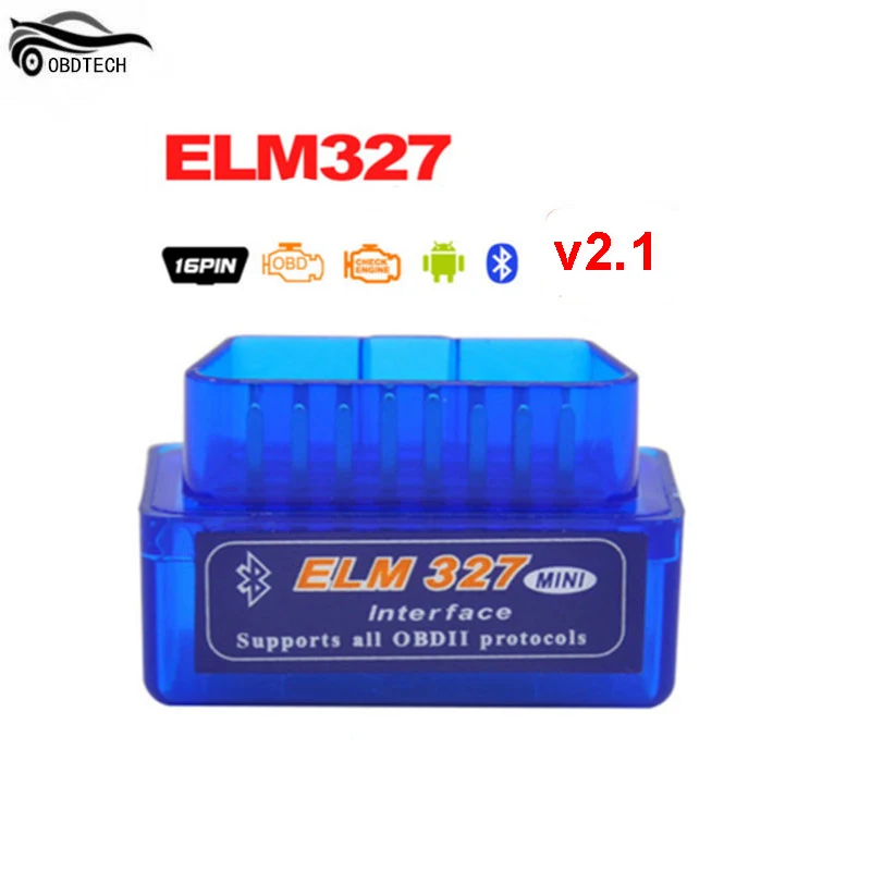 

5Pcs/lot Super Mini ELM 327 bluetooth V2.1 ELM327 ELM-327 OBD Scanner OBD2 Diagnostic Tool With Bluetooth Support Multi-language