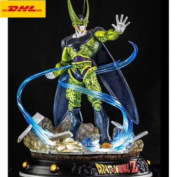 

24" Dragon Ball Statue Cell Bust Android 17 VS Android 18 Full-Length Portrait With LED Light GK Action Figure Toy BOX 62CM B780