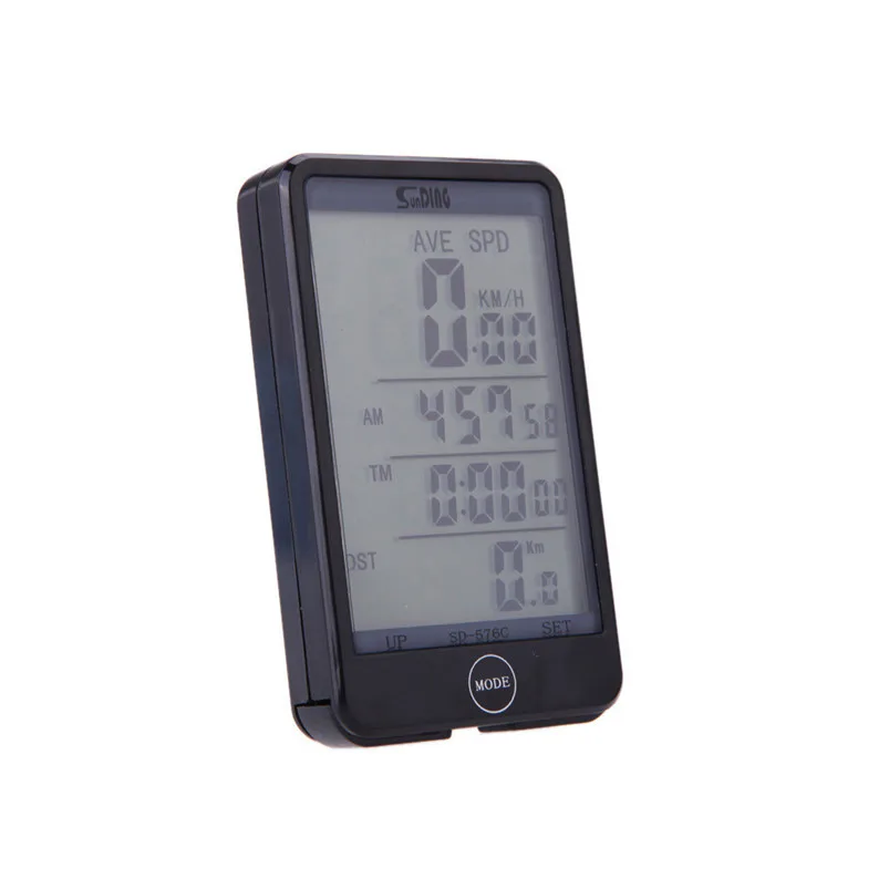 LEADBIKE Wireless LCD Bike Bicycle Computer Speed Odometer Waterproof Speedometer Cycling Bicycle stopwatch #5S21 (3)