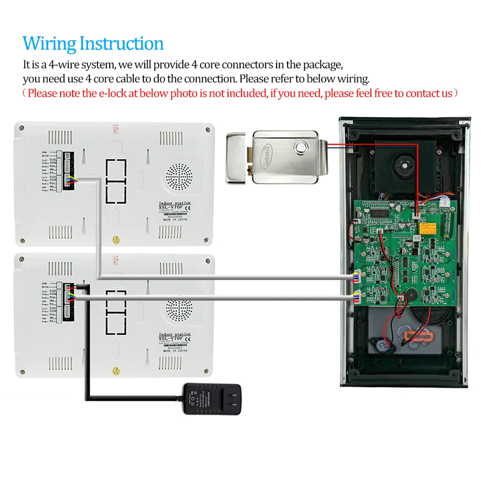 Schematic 4 Wire Intercom Wiring Diagram - Complete Wiring Schemas