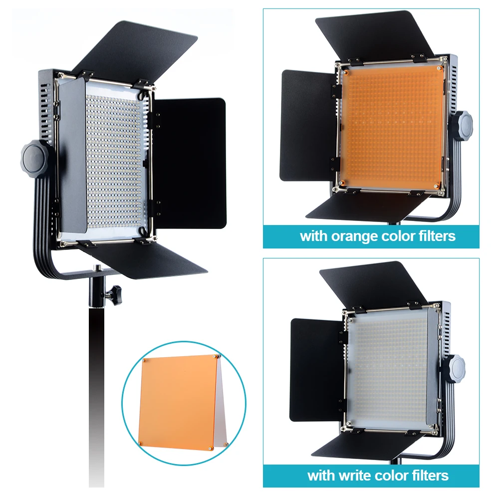 

New Photographic Studio Lighting Slim LED Video Light With 576 LED Beads Television Microfilm Wedding Light With Adapter By DHL