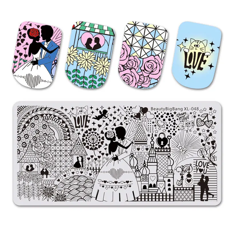 Beautybigbang St Patricks день ногтей штамповки пластины дизайн ногтей carimbo de unha для ногтей штамповки пластины Искусство Шаблон трафарет - Цвет: 3