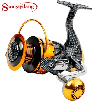 

Sougayilang 12+1BB Full Metal Spinning Fishing Reels Ultralight Smooth Powerful Spinning Reels for Freshwater Saltwater Fishing