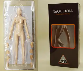 

JIAOU DOLL 1/6 FeMale soft silicom body DIY Collectible Action Figure Mannequin female joint doll encapsulated ferrite