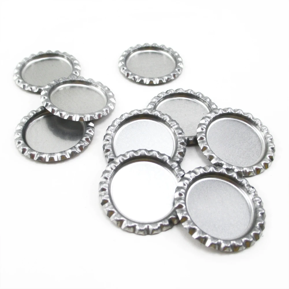 

david angie 1" Round Shape Mental Solid Flattened Bottle Caps Flat Bottle Caps Resin 25Pcs,DIY Hair Bows Accessories,25Y13193
