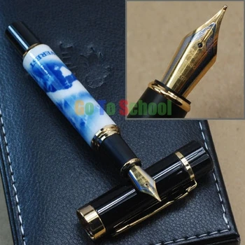 

JINHAO 650 GRAND EVEREST PORCELAIN 18KGP B NIB FOUNTAIN PEN WITHOUT ORIGINAL BOX FREE SHIPPING