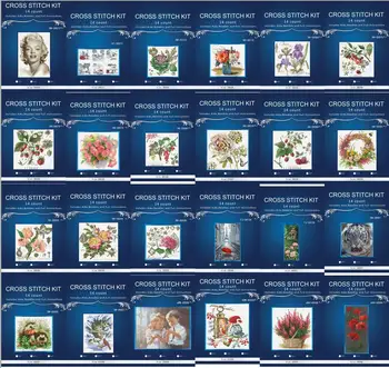 

4.87 USD Top Quality Beautiful Lovely Counted Cross Stitch Kit Red Rose Roses Basket Flower Flowers luca-s luca