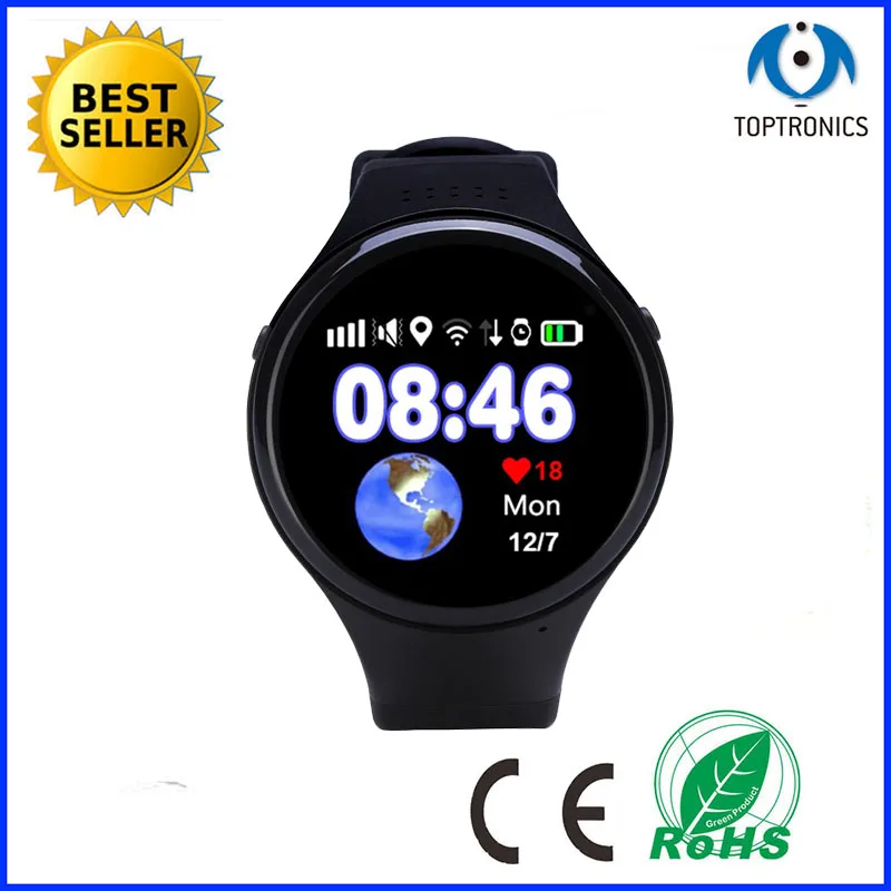 

New Elderly kids Smart Watch GPS GPS Activity Tracker Smart Kids SOS GSM SIM Phone Watch 1.22" Touch Screen