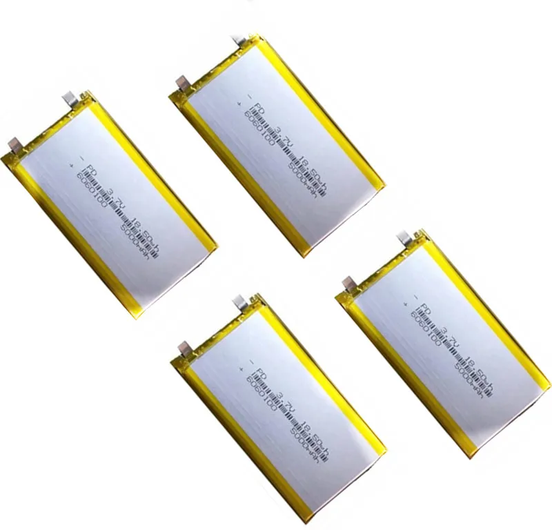 1/2/3/4 шт. 3,7 в 5000 мАч 6060100 литий-полимерный аккумулятор Перезаряжаемые батарейки литий-полимерный Батарея для цифровых продуктов