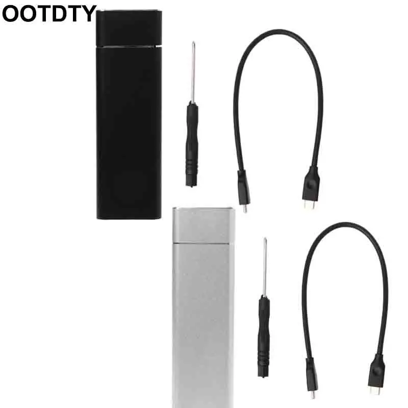 

Type C to USB 3.1 to M.2 NGFF SSD Mobile Hard Disk Box Adapter Card External Enclosure Case for m2 SATA SSD USB 3.1 2230/2242/22