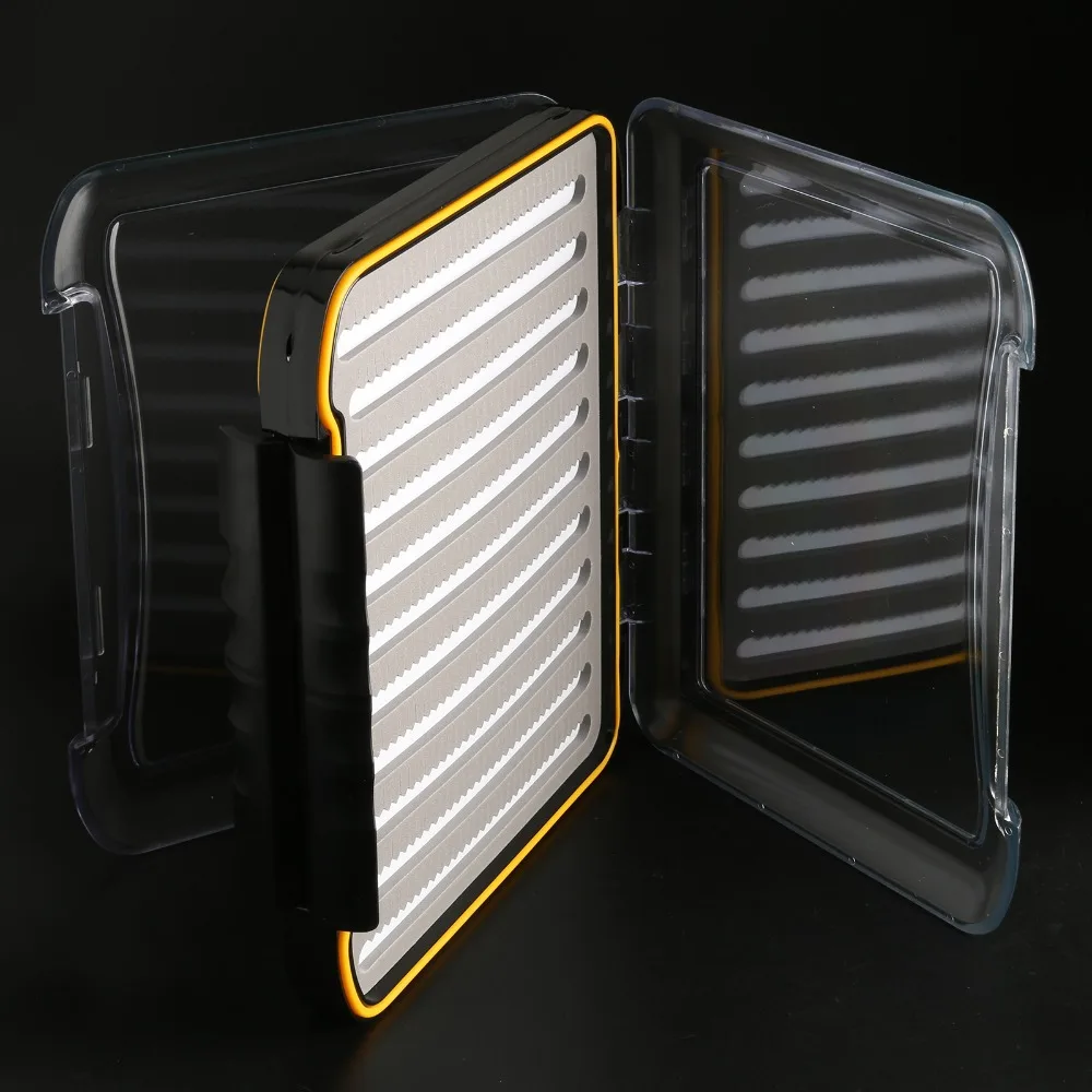 

Fly Fishing Box Large Waterproof Slit Foam Fly Box--296*210*50mm