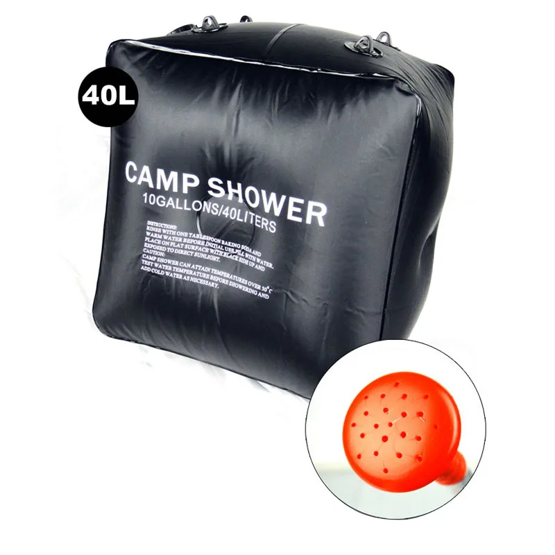 40l 10 Outdoor Shower Water Bag Portable Shower Bag Camping Hiking