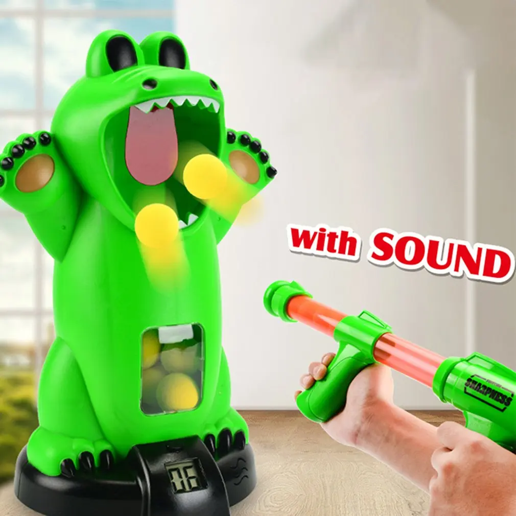 

Shooting Crocodile Space Gun Toy Aerodynamic Soft Bullet Gun Boy Toy Gun Intellectual Development Toy