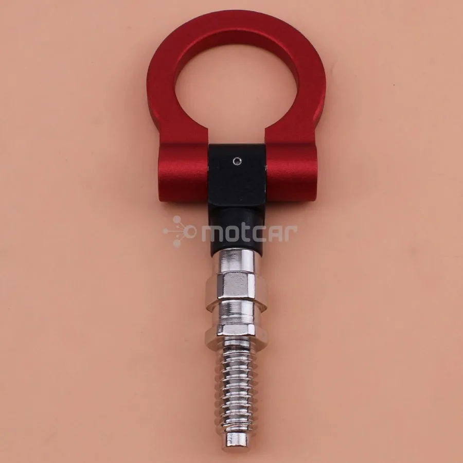 Универсальный красный алюминиевый автомобильный прицеп 1 комплект|tow hook|tow cartow hook