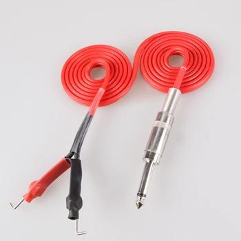 

2PCS Tattoo Clip Cord Rubber Silicone Standard phono plug Cord For Tattoo Power Supply Tattoo Machine TCC-C1004-Red