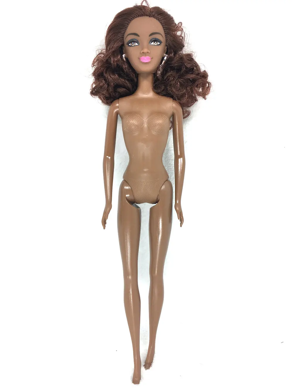NK один набор новейшая черная кукла тело подвижный шарнир черная Африка кукла женщина+ голова кукла аксессуары лучшая игрушка JJ - Цвет: B