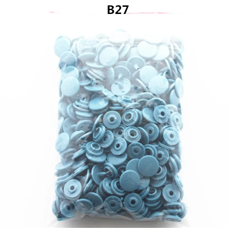 100 шт. T3 кнопки 9 цветов швейные принадлежности для крепления для подгузников "сделай сам" - Цвет: B27 100PCS