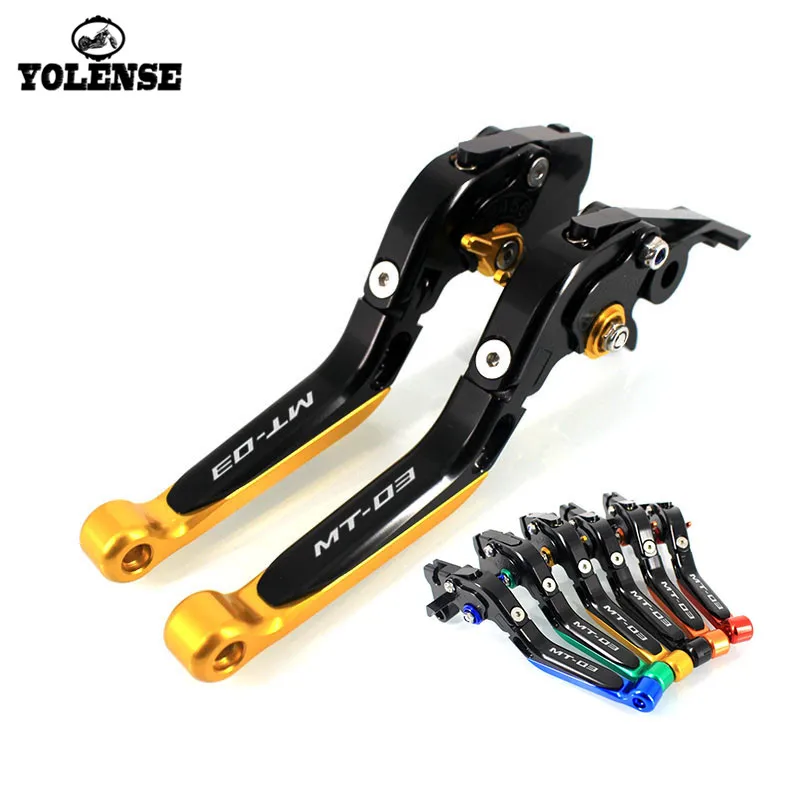 Для YAMAHA MT 03 MT03 2015 2016 2017 2018 Мотоциклетные аксессуары Складные Выдвижные рычаги