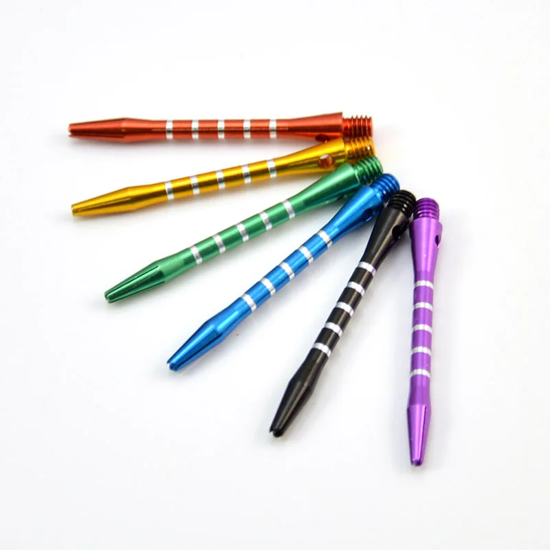 

6PCS Aluminum Alloy Darts Shafts Harrows Dart Stems Mixed Color 4.5mm Thread