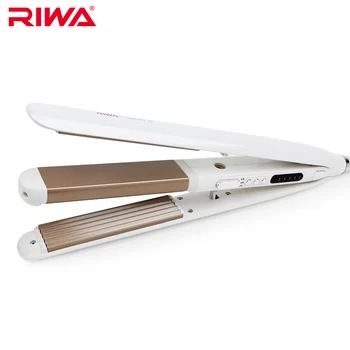 激安 Riwa 2で1スタイリングツール髪ストレートセラミックヘアアイロンストレートアイロン温度制御カーリング髪コルゲーションボードz8