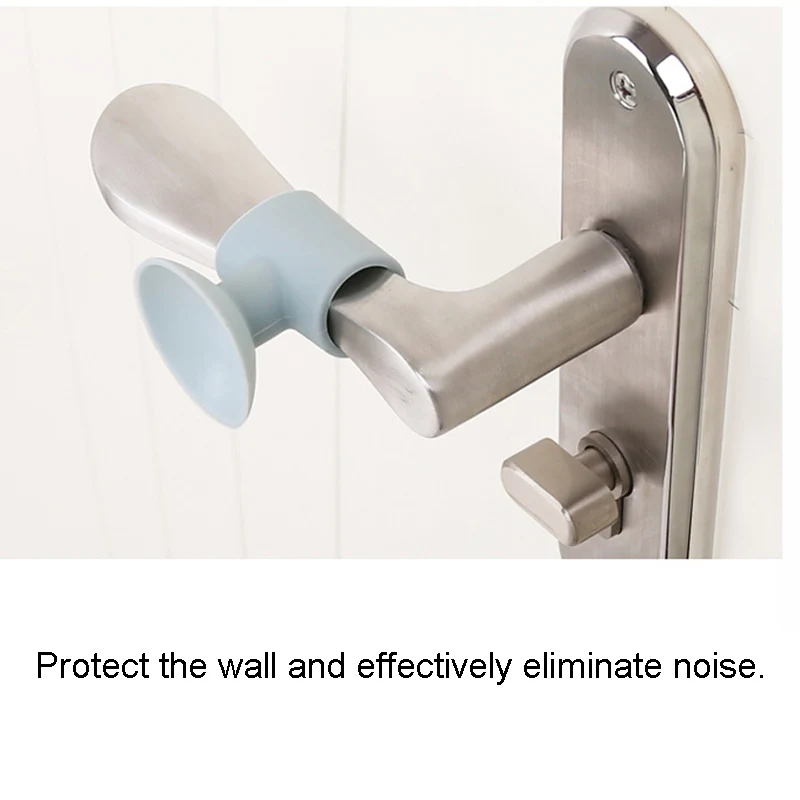 

Newly Silicone Door Handle Knob Crash Pad Wall Bumper Guard Stopper Anti Collision Suction Pads VA88