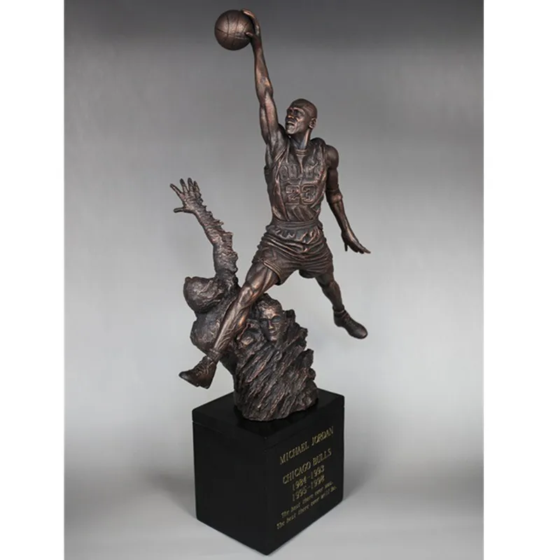 Баскетбольная звезда Чикаго Буллз № 23 Майкл Джордан смола фигура статуя игрушки Коллекция Модель подарок колофония ремесла L2516