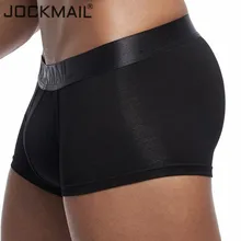 JOCKMAIL Novo underwear homens sexy cueca boxer homens Modal boxer sólido Macio Cuecas Shorts men trunks cuecas calcinha masculinos Gay(China)