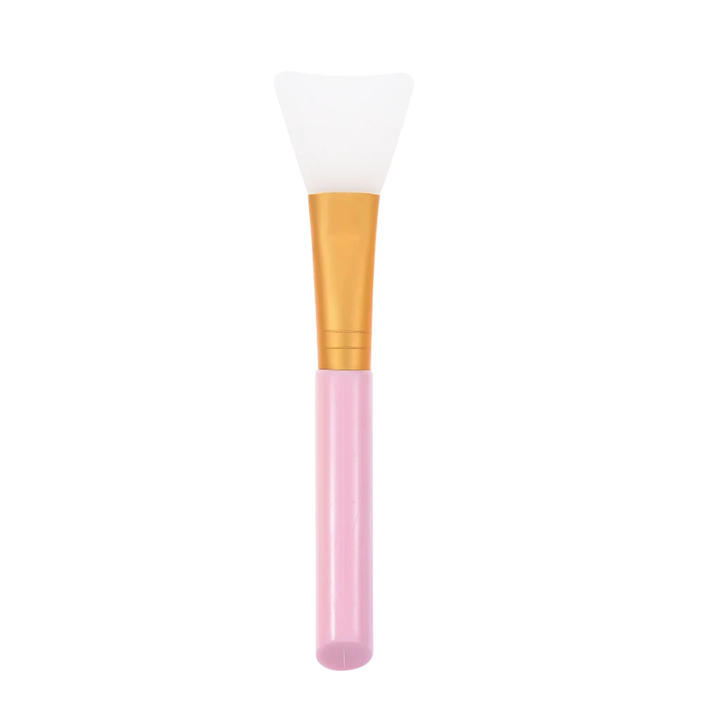 Fulljion 1 шт., силиконовая маска, мягкая кисть для ухода за кожей, грязевая смешивающая маска для лица, кисти для макияжа, деревянная ручка, основа для лица, инструмент для красоты - Handle Color: Pink