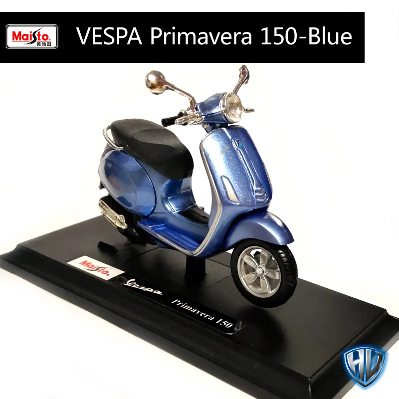 Maisto 1:18 12 Скутеры Vespa мотоциклетные литые под давлением для женщин мотоциклетные мини мотоцикл модель подарок для коллекционирования 39540 - Цвет: 16886