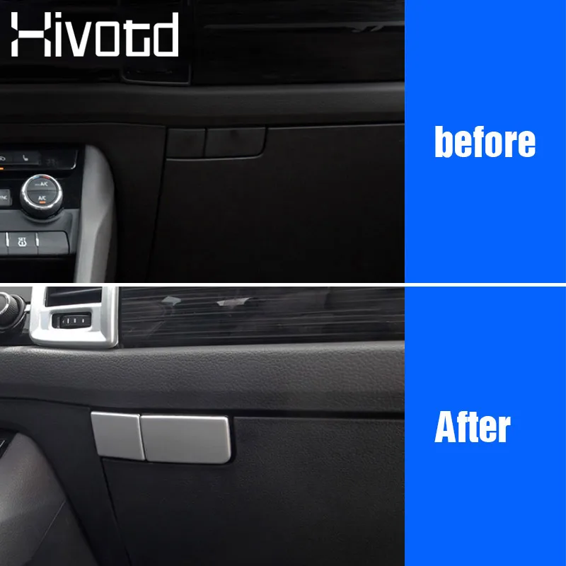 Carbon Fiber  Interior Seat Handle Switch Cover For Skoda Škoda Kodiaq 2017-2019