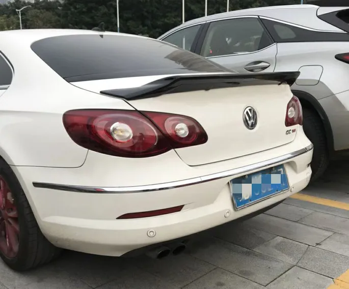 

for Volkswagen CC spoiler R style 2009 to 2017 rear trunk wing spoiler by primer paint or black white color for CC spoiler