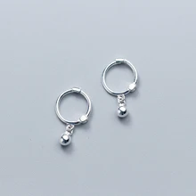 Твердые 925 пробы серебряные милые крошечные маленькие серьги-кольца для женщин S925 Изящные Ювелирные изделия дети девушки очаровательные Aros Aretes(SE408