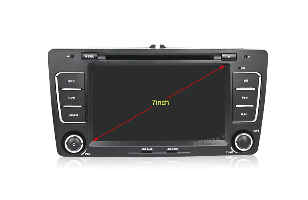 Perfect MEKEDE Android 9.1 Autoradio For SKODA/Octavia 2009-2013 Car Multimedia player 2 Din DVD GPS 4 Core RAM 2GB ROM 16GB FM Radio 7