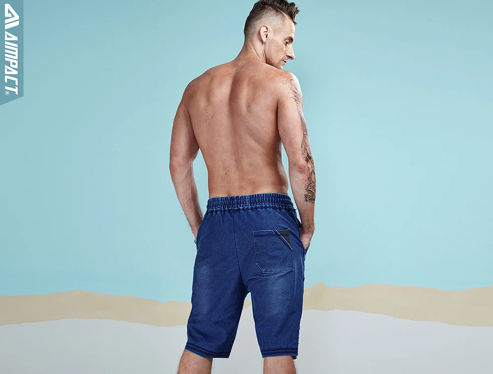 Aimpact Cotton Shorts Men's Leisure Casual Jogger For Men 2018 Summer Spring Fashion Hip Hop Male Knitted Jeans Short 2AM2005 (17)