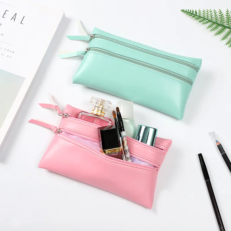 

Women Cosmetic Bag Coin Bag Multi-functional Storage Bag Big Toiletry Bag Lady Leather Cosmetic Storage Box Makeup Organizers