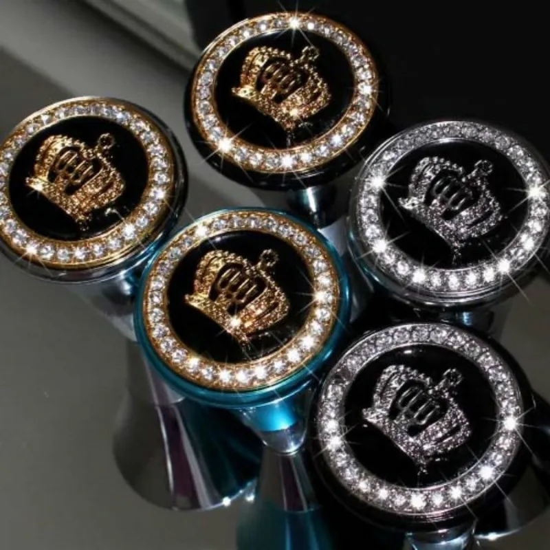 

Nile 1 PCS DAD Crown Crystals Metal Zinc Alloy Car Auto Transmission Gear Shift Knob Handle Modified Update Gear Shift Knob