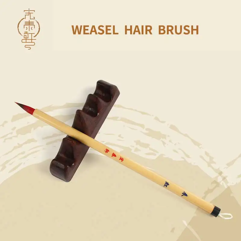 

1Pce Weasel Hair Calligraphy Brush Pen Chinese Traditional Larger Script Brush For Painting Writing Artist Drawing Brush Mb2005