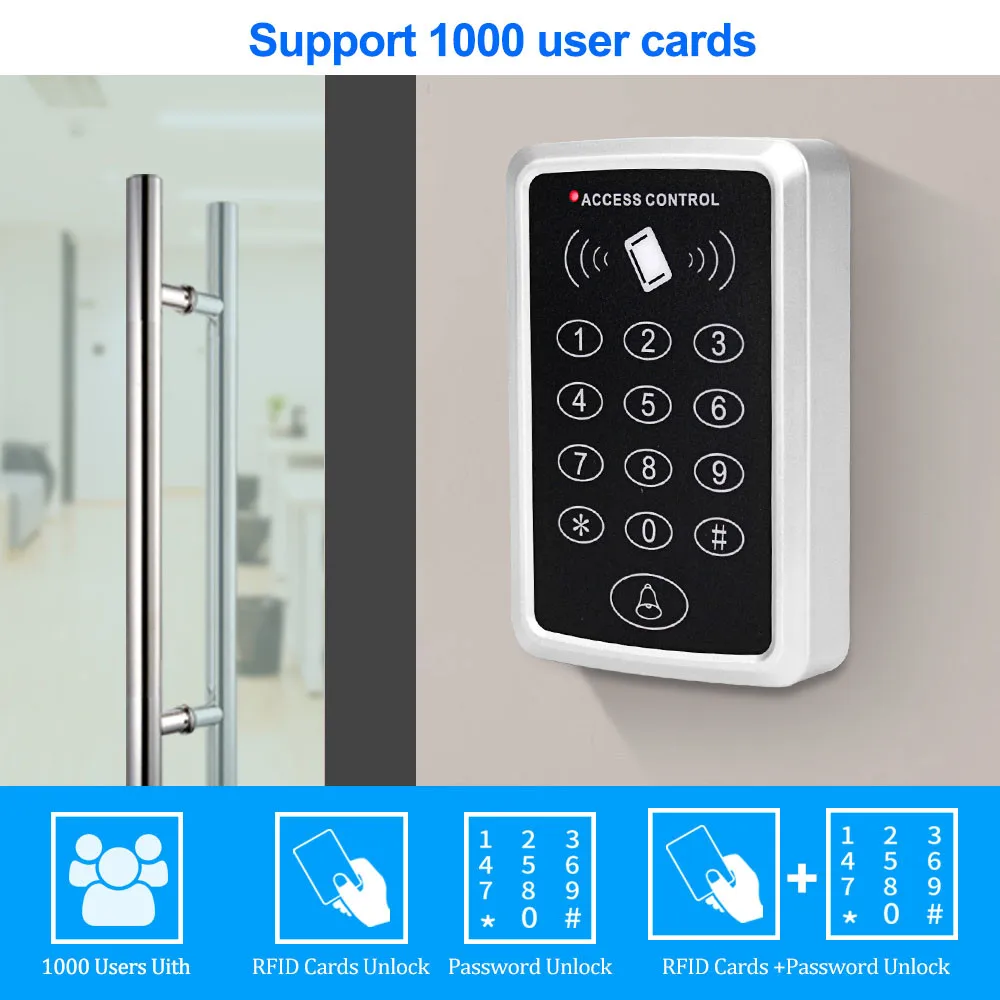 Details about   RFID Keypad Keyboard Access Control System Waterproof Cover Outdoor Home Lock 