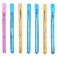 7 шт./компл. игла для удаления прыщей, прыщей, игла для удаления черных точек прыщей жидкость для снятия лечение акне иглы угорь экстрактор для удаления иглы