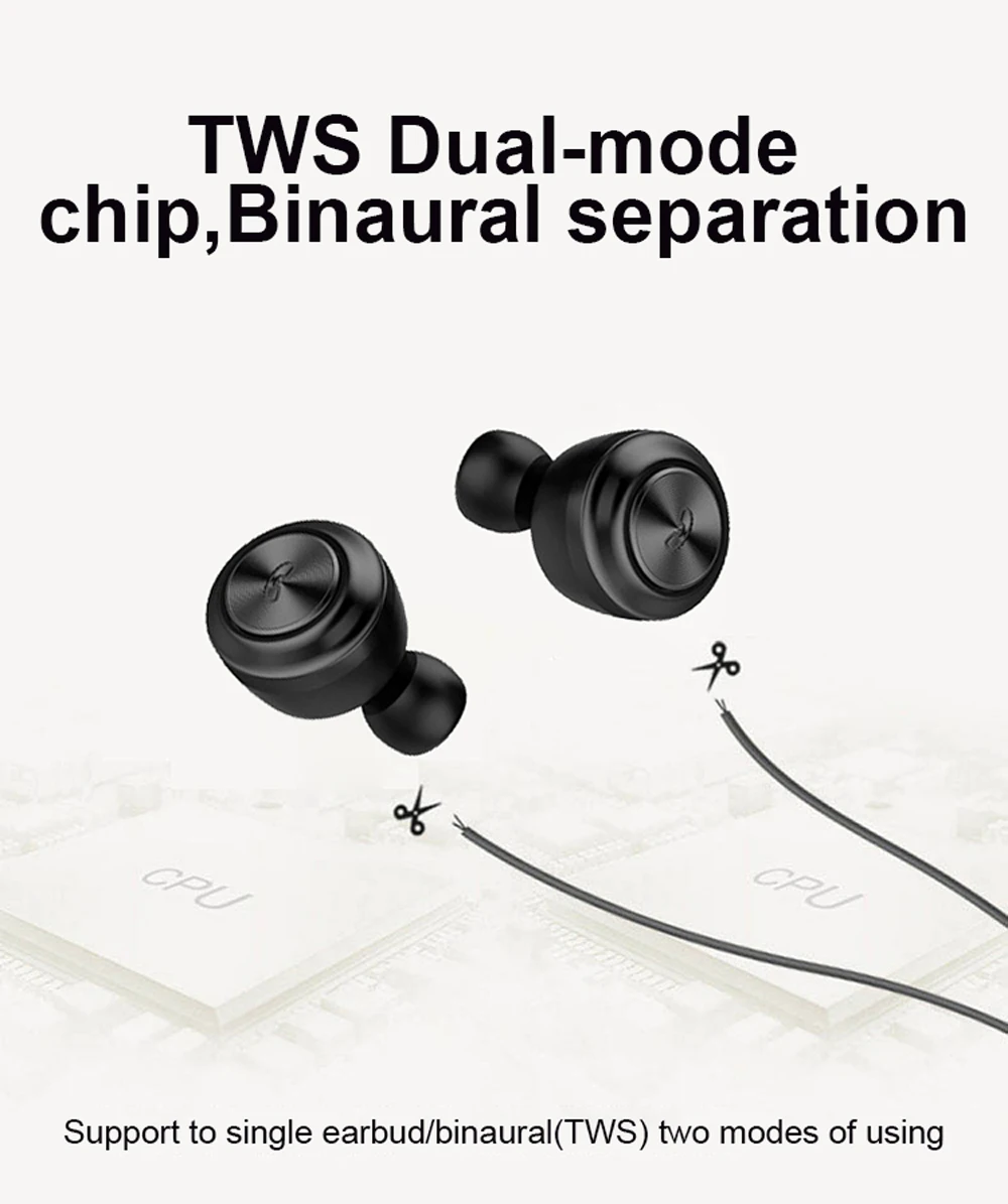 TWS наушники Bluetooth 5,0 Ture беспроводные наушники Hifi стерео водонепроницаемые мини спортивные наушники Earpods Музыкальная гарнитура