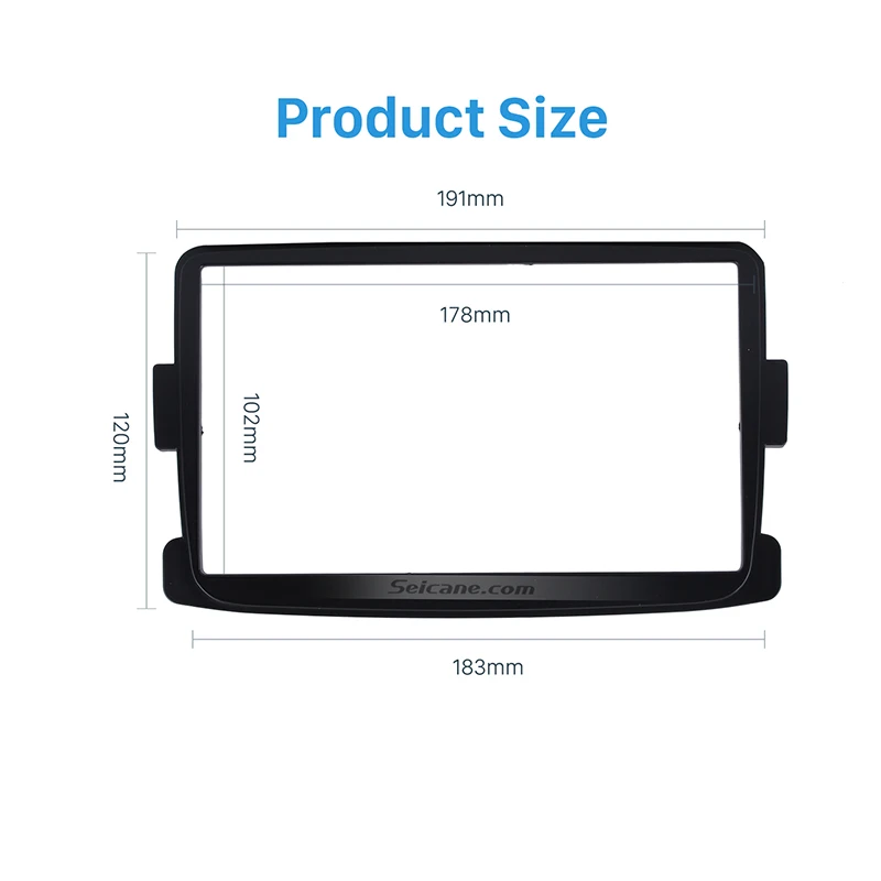 Seicane Двойной Дин автомобиля радио фасции установка рамка комплект для 2012- RENAULT Stereo LOGAN стерео панель пластина