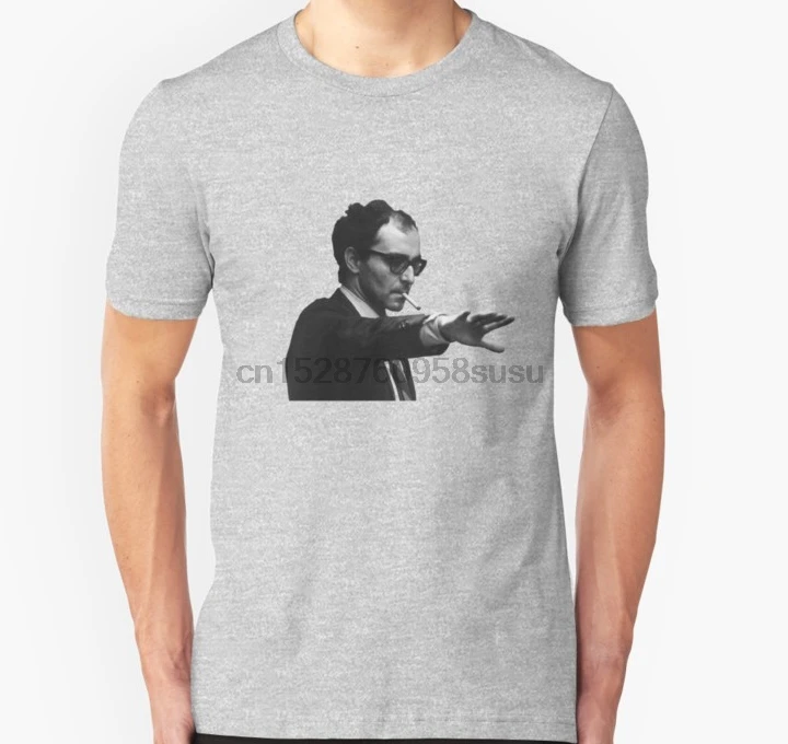 Men tshirt Short sleeve Godard Inspired Graphic Design T Shirt One neck Women t-shirt | Мужская одежда