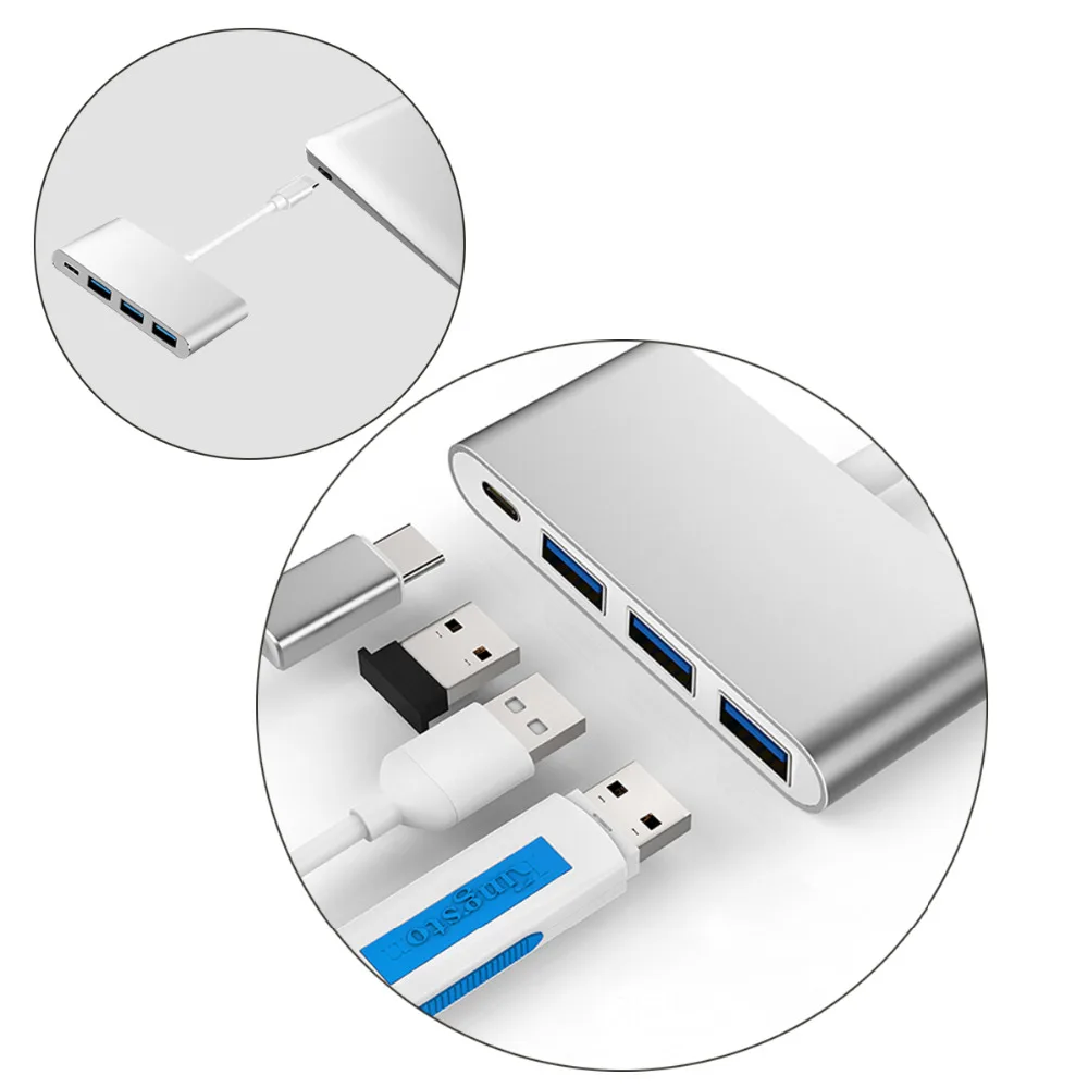 YUNCLOUD USB Type C 3 1 концентратор для * 0 портов и PD Зарядка питания разветвитель адаптер